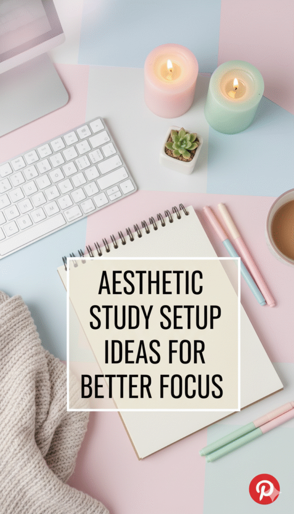 aesthetic study setup ideas for better focus