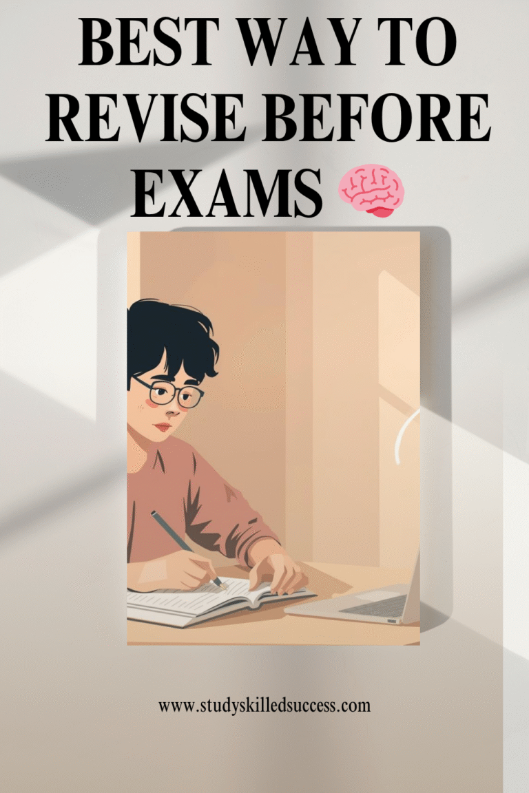 “best way to revise before exams 🧠