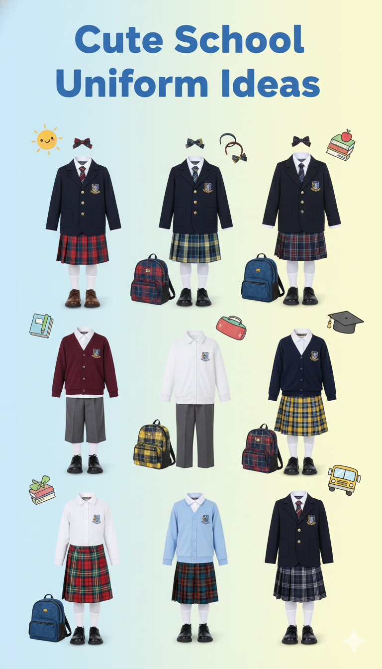 cute school uniform ideas