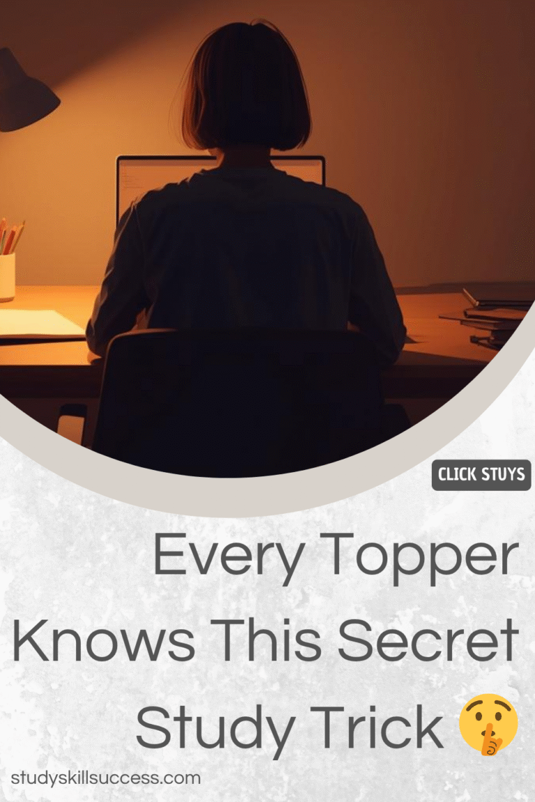 every topper knows this secret study trick 🤫