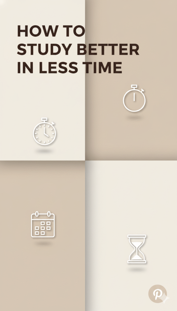 how to study better in less time