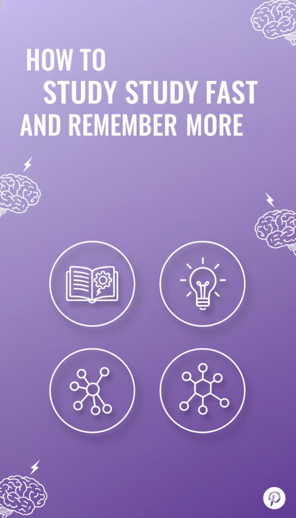 how to study fast and remember more