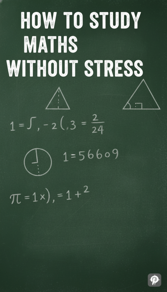 how to study maths without stress