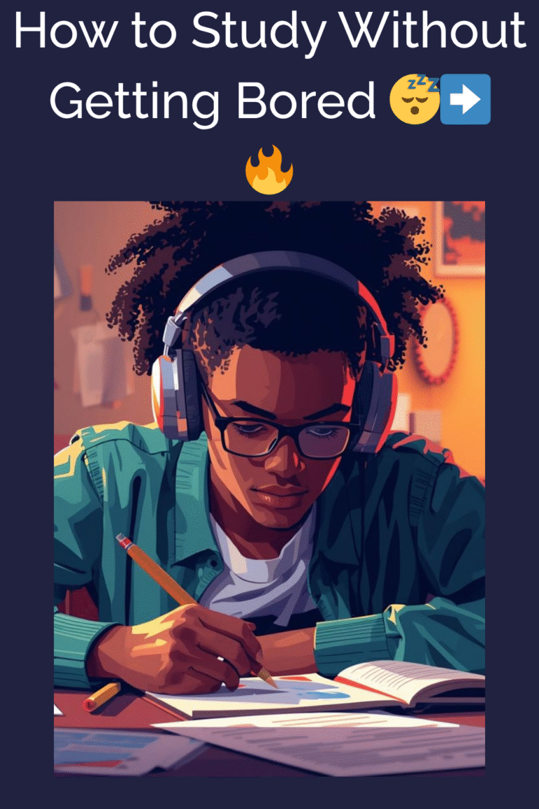 how to study without getting bored 😴➡️🔥