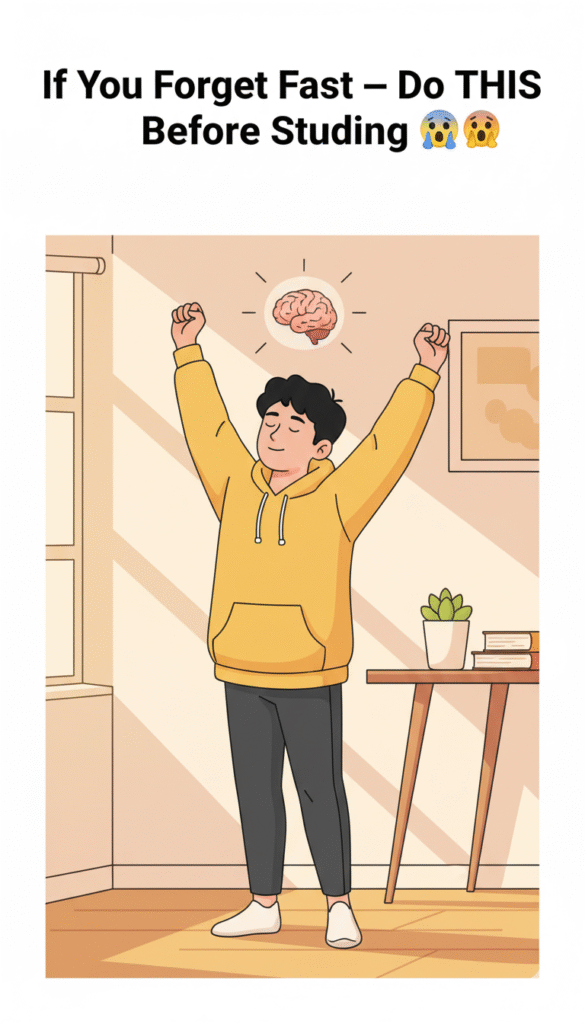 if you forget fast — do this before studying 😱🧠