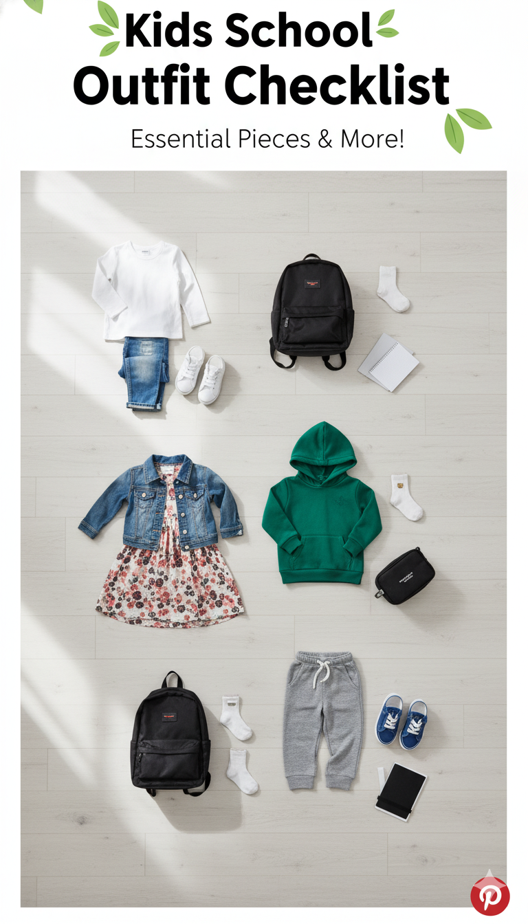 kids school outfit checklist