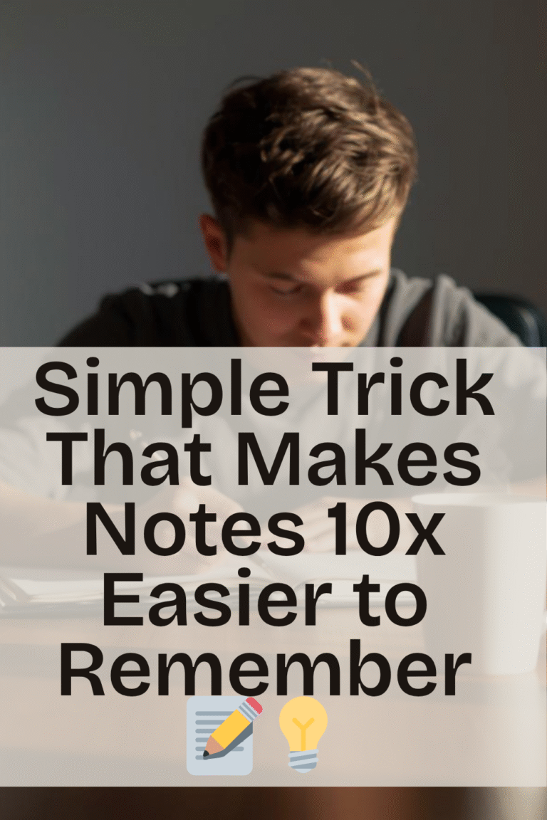 simple trick that makes notes 10x easier to remember 📝💡