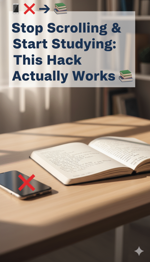 stop scrolling & start studying this hack actually works 📱❌➡️📚