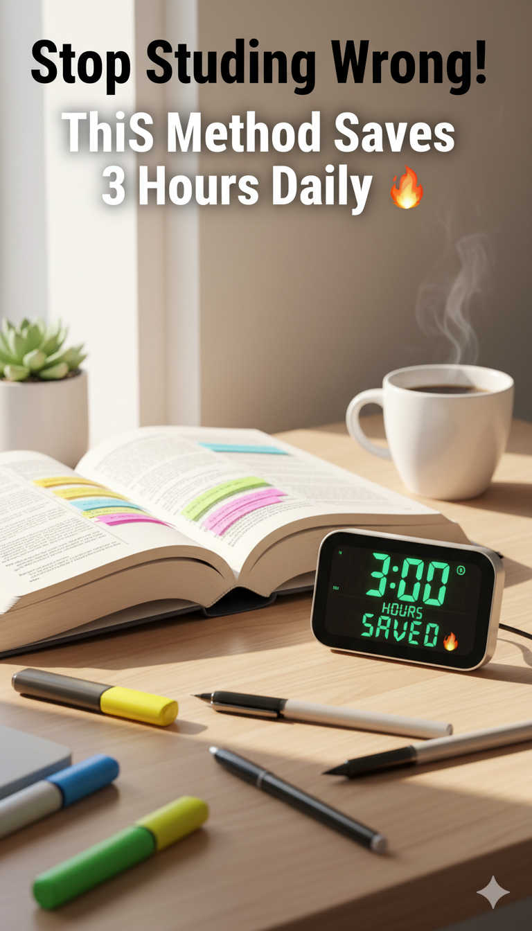 stop studying wrong! this method saves 3 hours daily