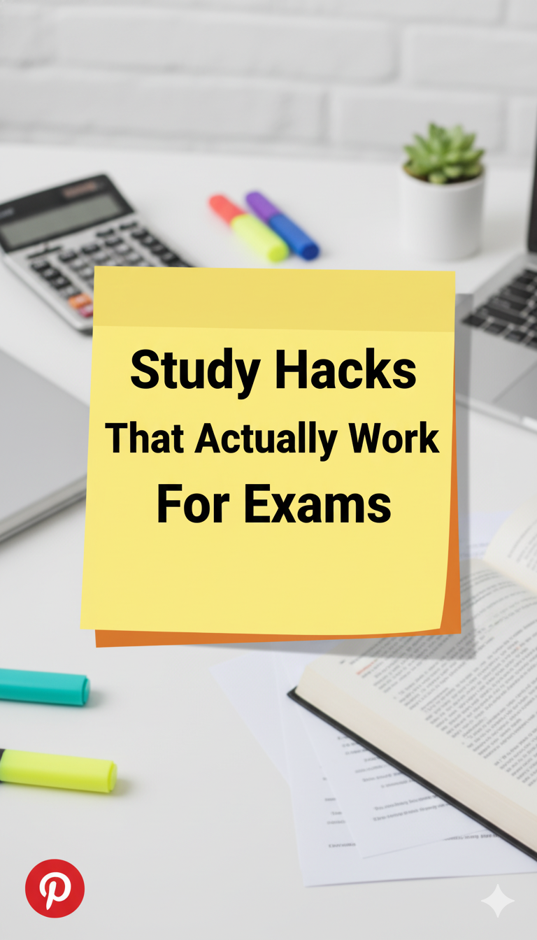 study hacks that actually work for exams
