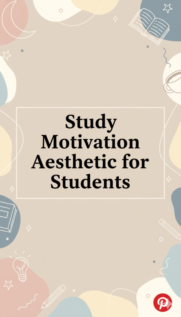 study motivation aesthetic for students