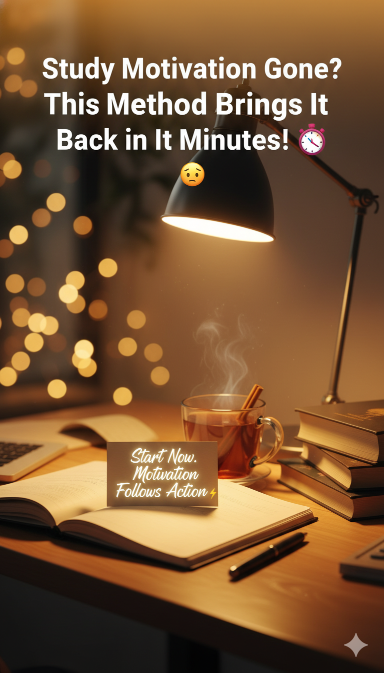 study motivation gone this method brings it back in 2 minutes!
