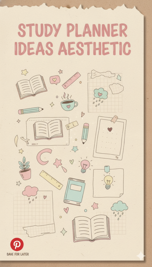 study planner ideas aesthetic