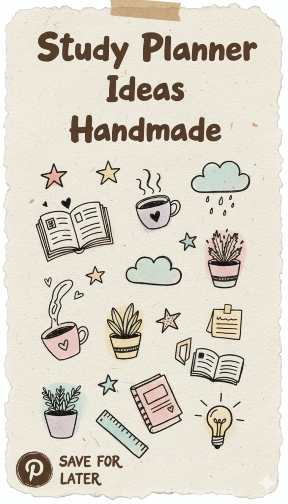study planner ideas handmade