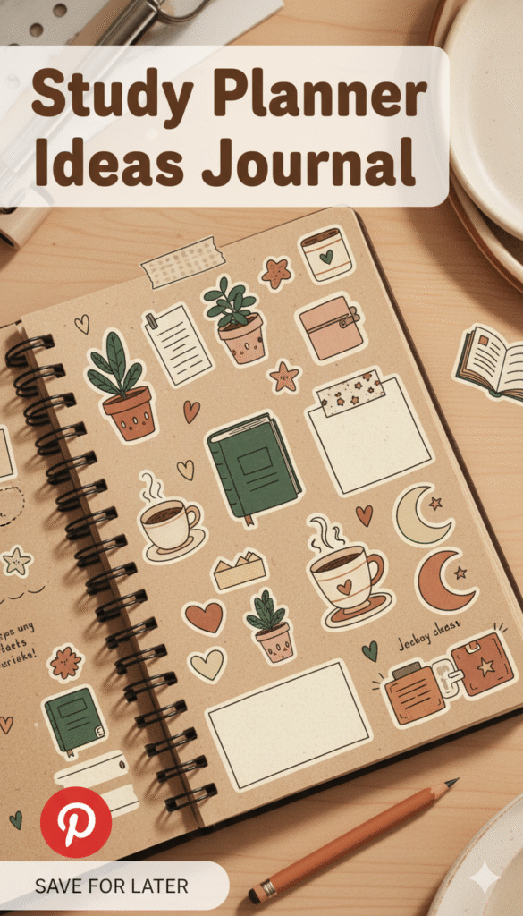 study planner ideas journal