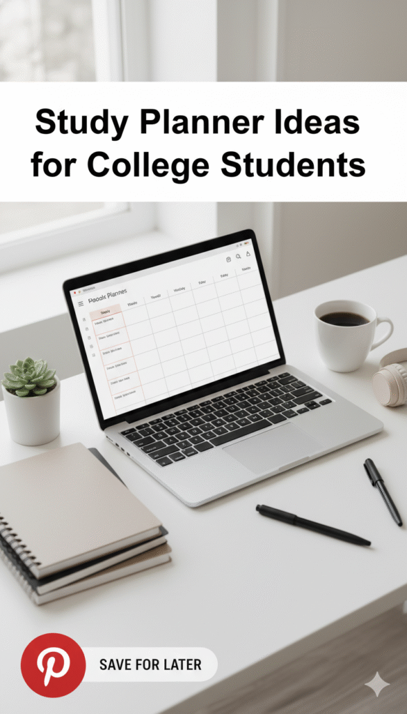study planner ideas for college students