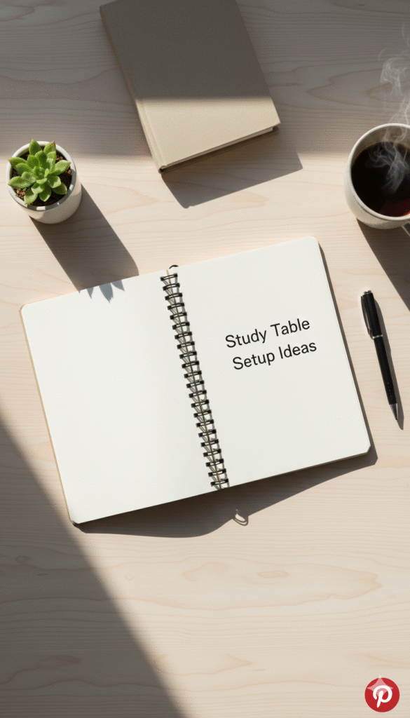 study table setup ideas