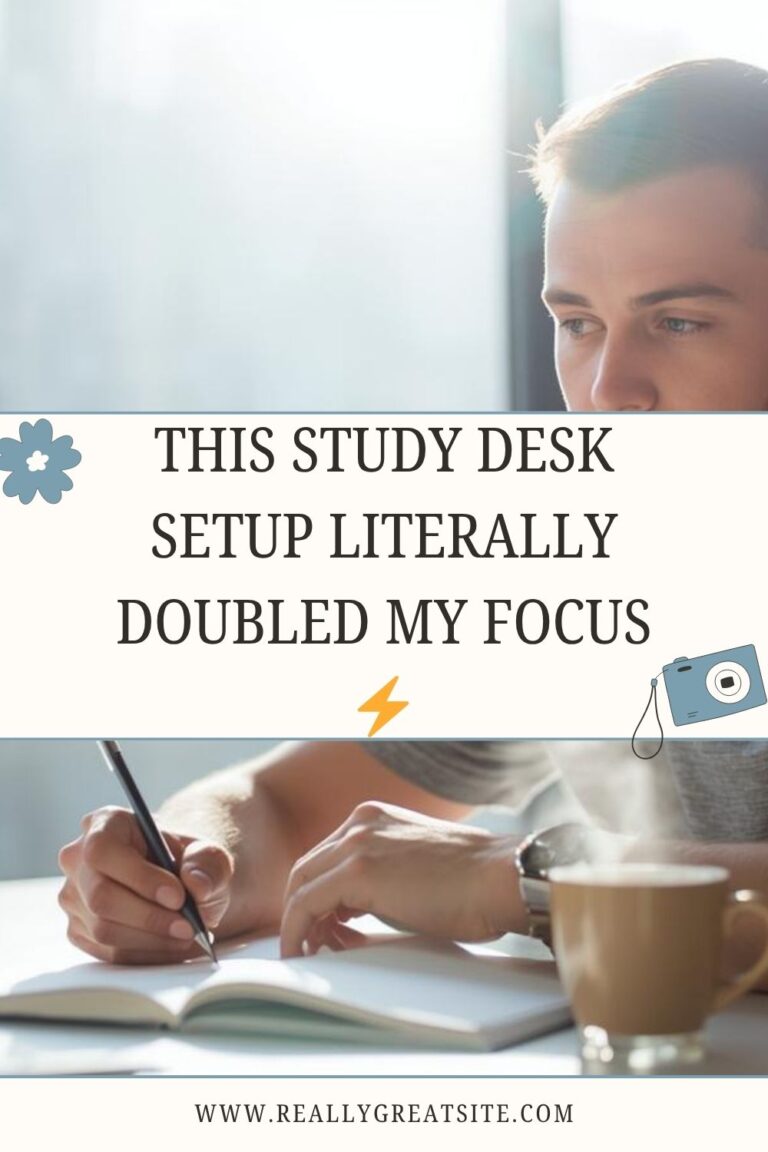 this study desk setup literally doubled my focus ⚡