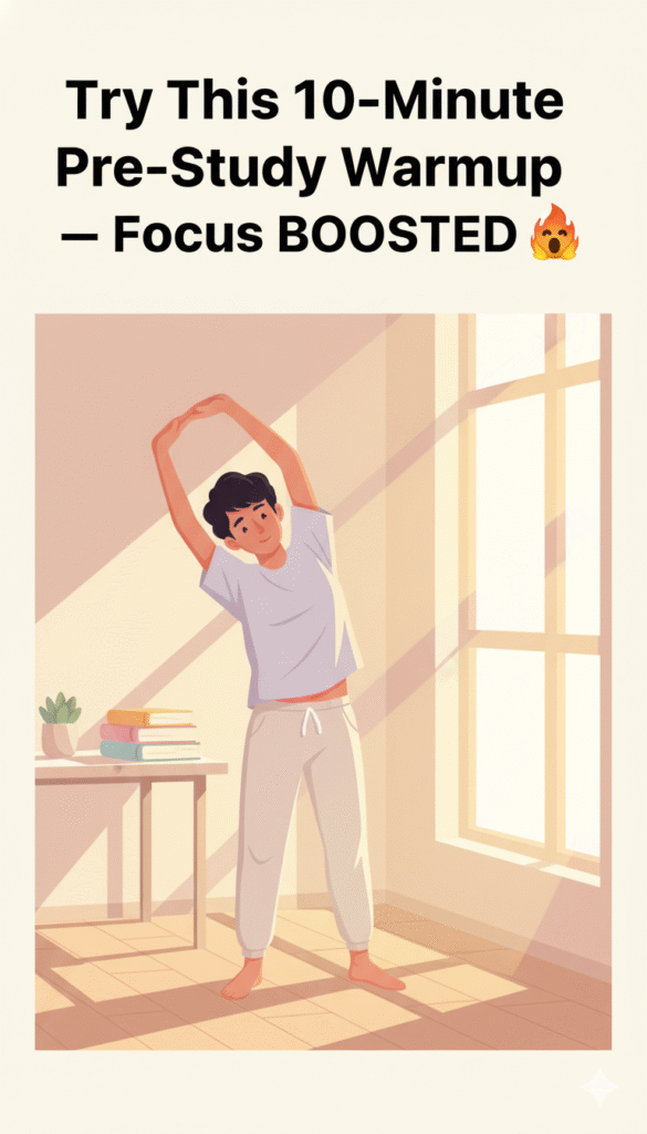 try this 10 minute pre study warmup — focus boosted 🤯🔥
