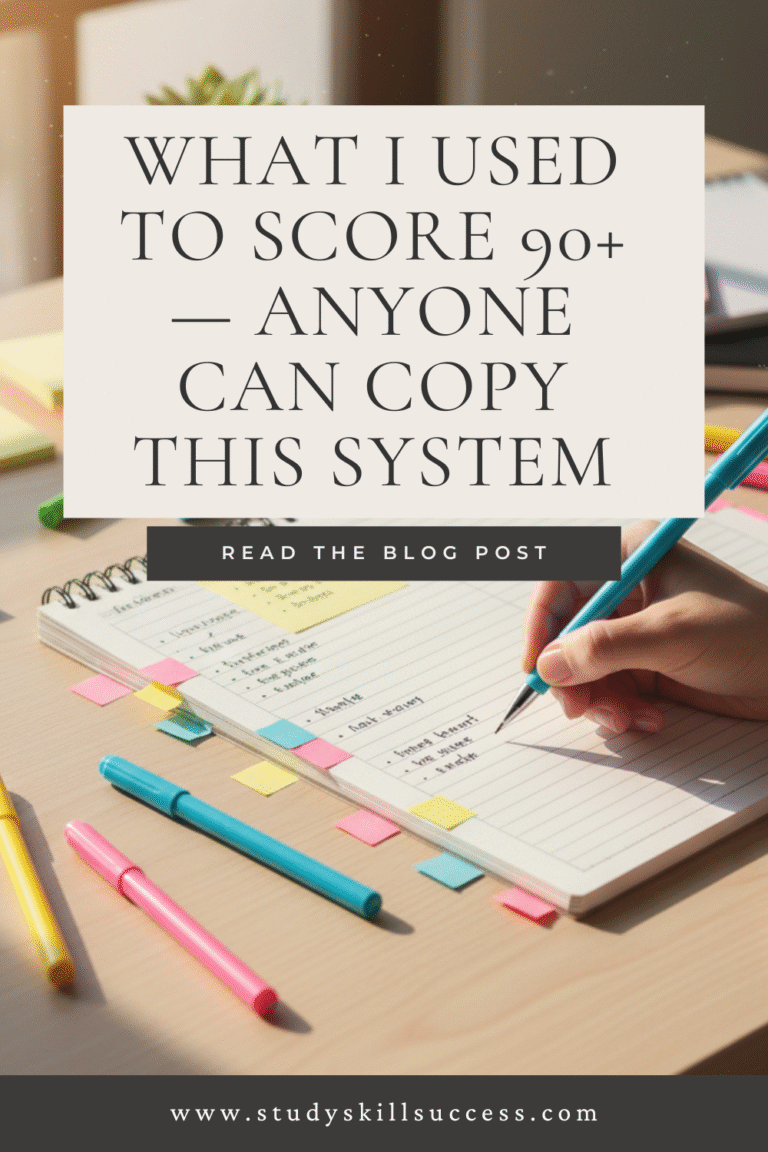 what i used to score 90+ — anyone can copy this system