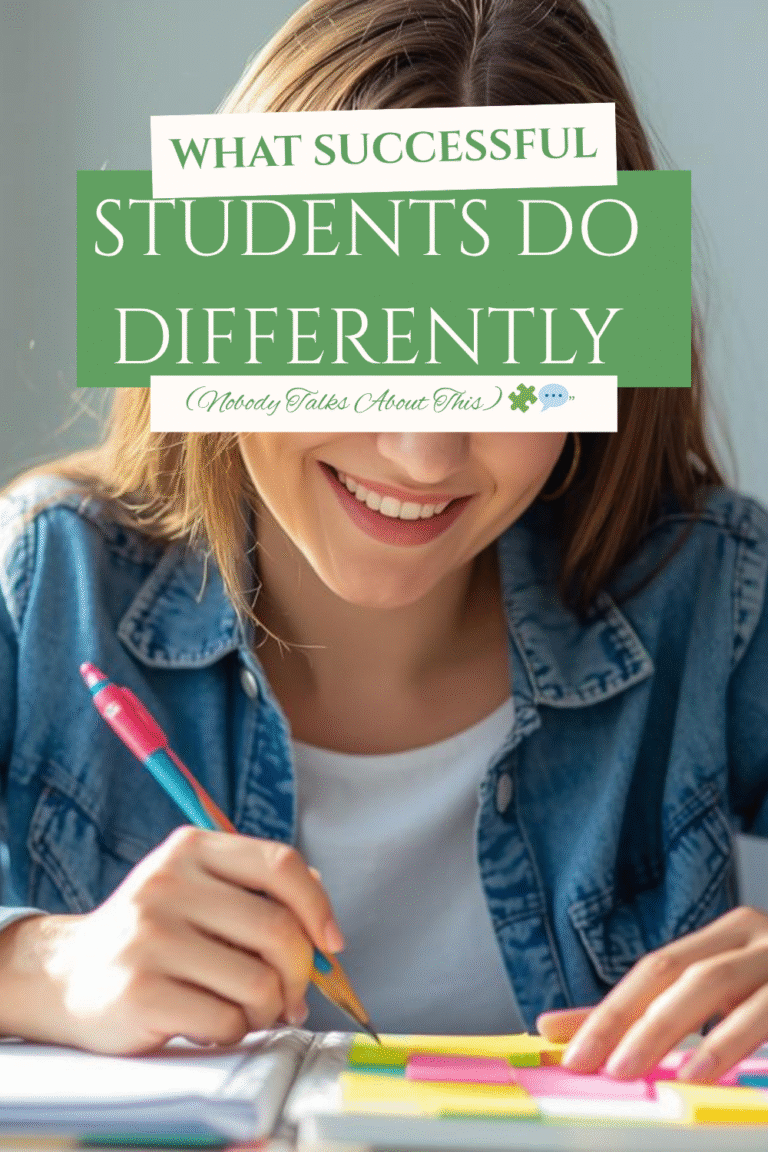 what successful students do differently (nobody talks about this) 🧩💬