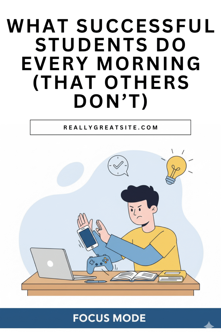 what successful students do every morning (that others don’t)