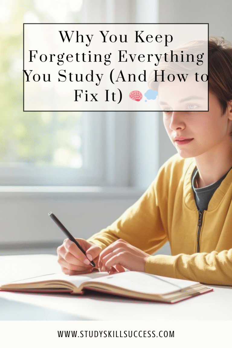 why you keep forgetting everything you study (and how to fix it) 🧠💭