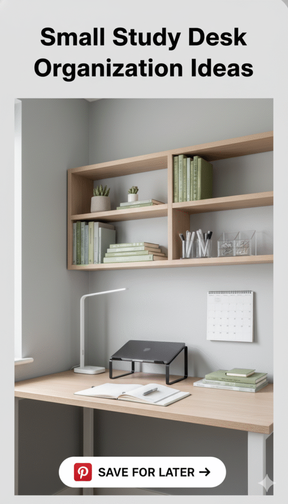 small study desk organization ideas