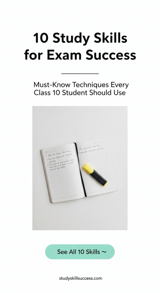 10 study skills for exam success