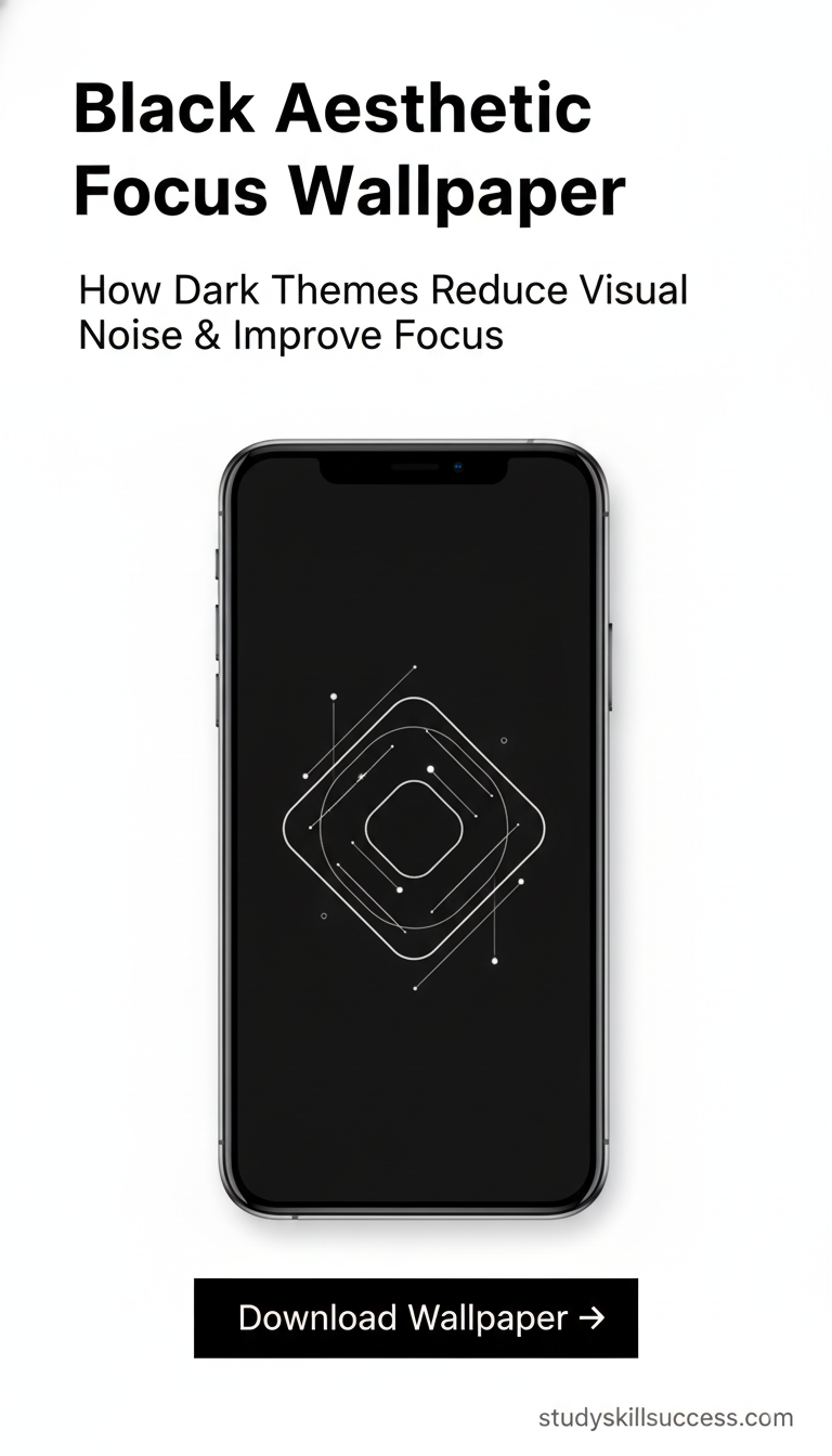 black aesthetic focus wallpaper