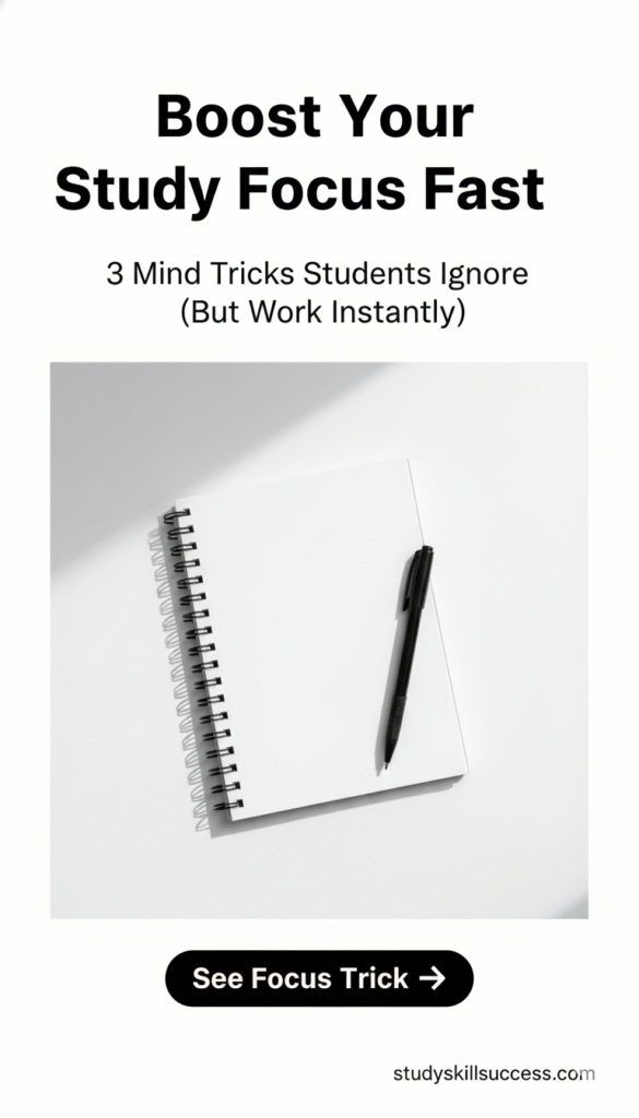 boost your study focus fast