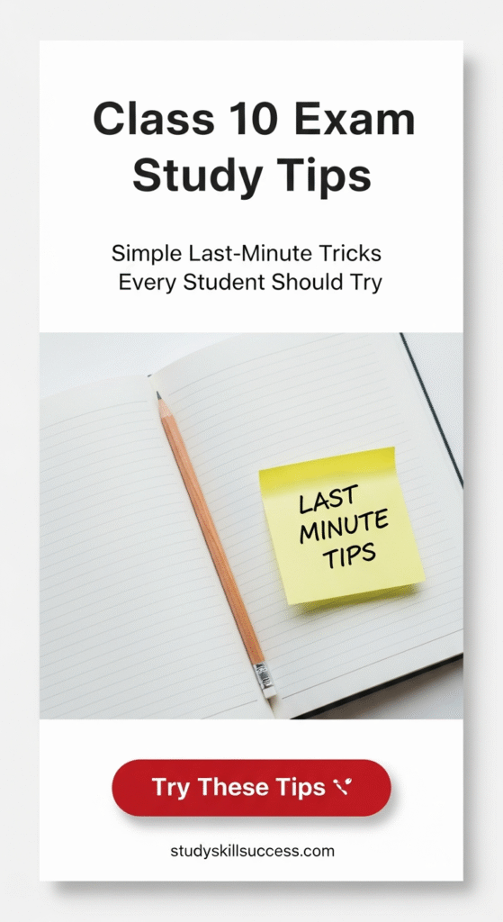 class 10 exam study tips