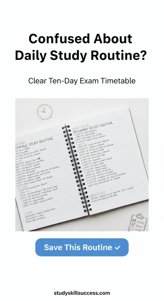 confused about daily study routine