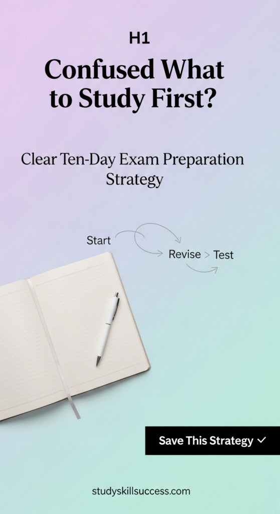 confused what to study first