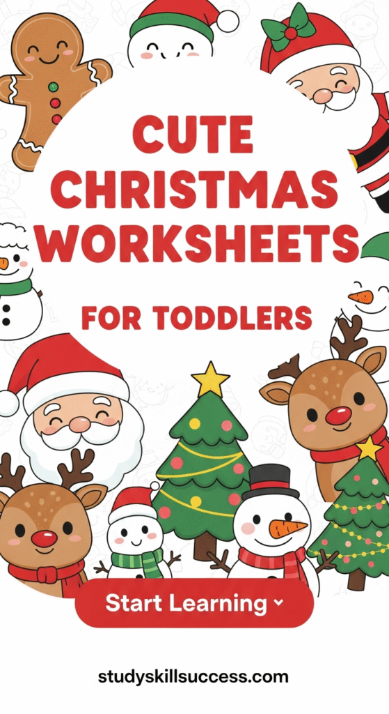 cute christmas worksheets for toddlers