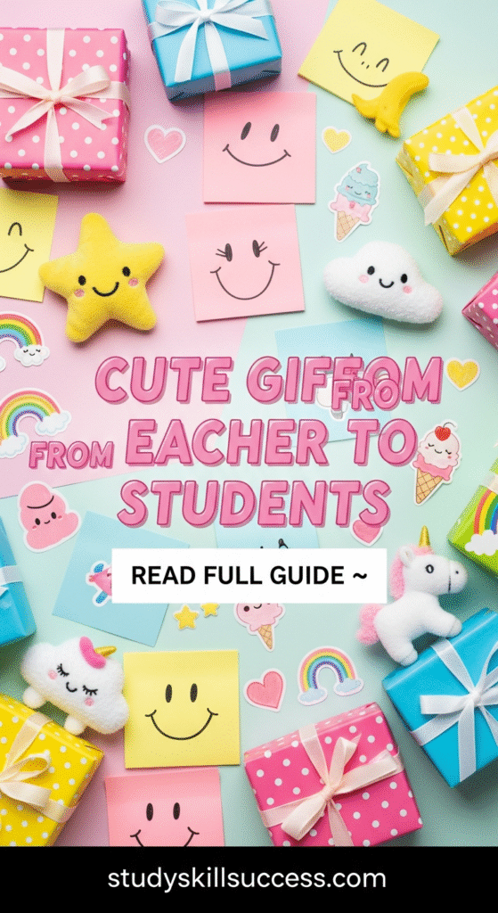 cute gifts from teacher to students