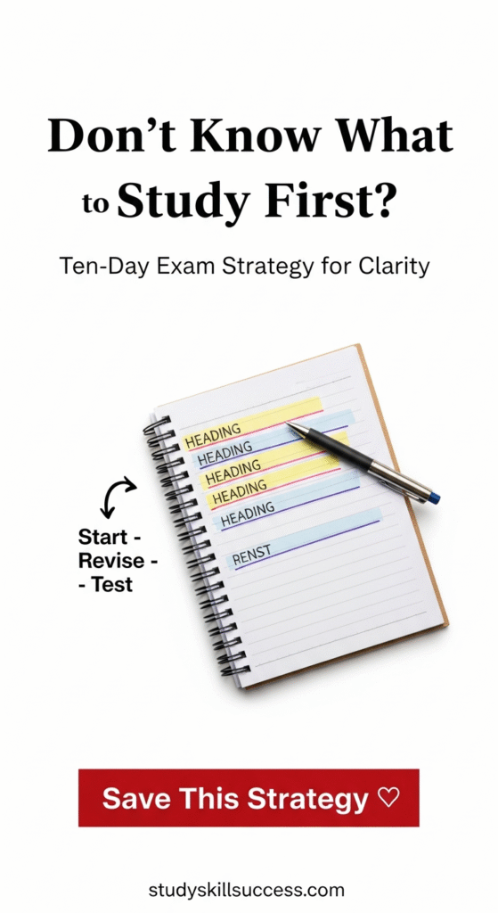 don’t know what to study first