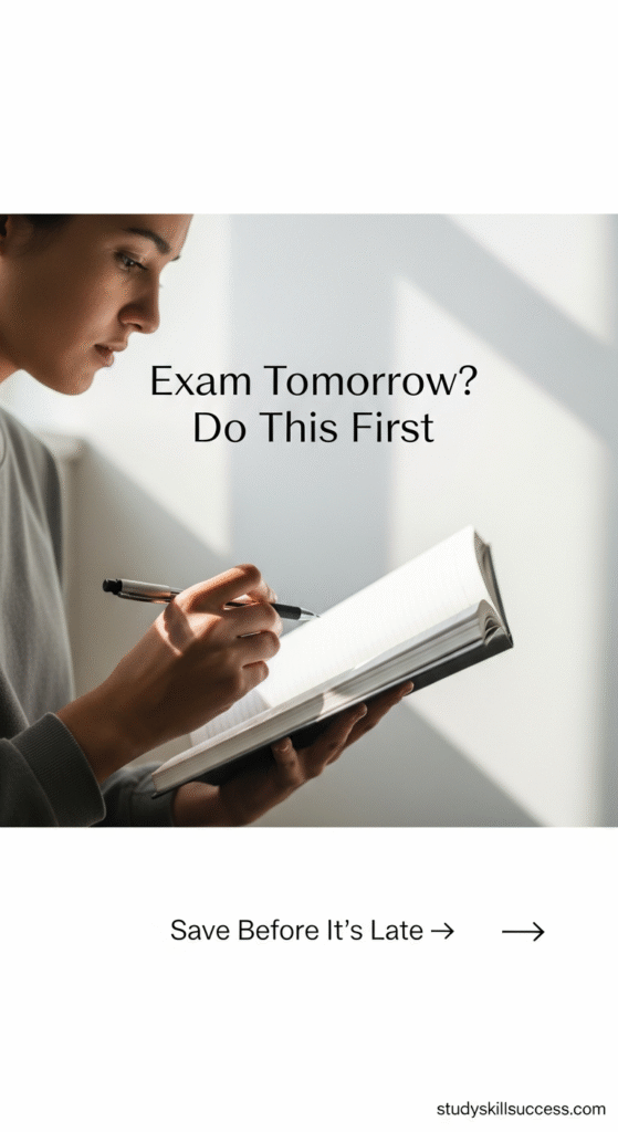 exam tomorrow do this first