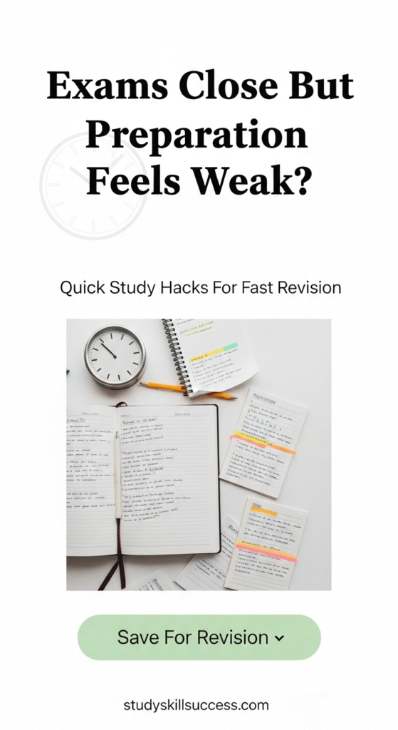 exams close but preparation feels weak