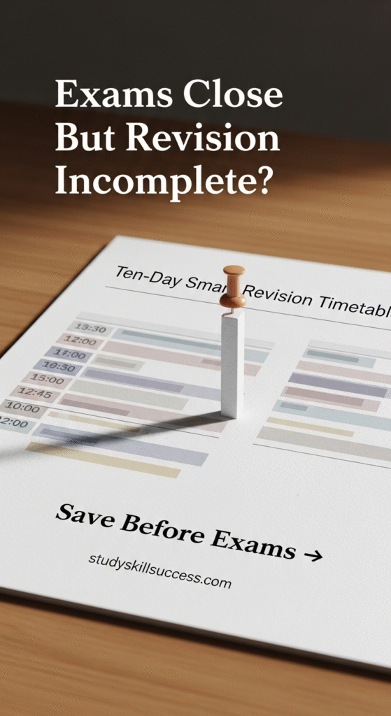 exams close but revision incomplete