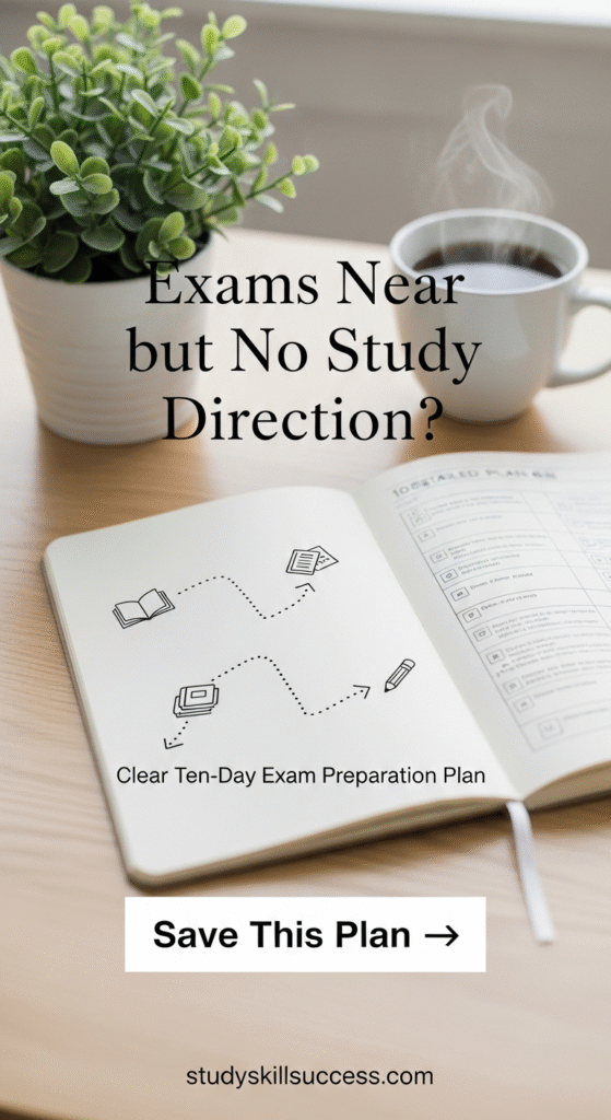 exams near but no study direction