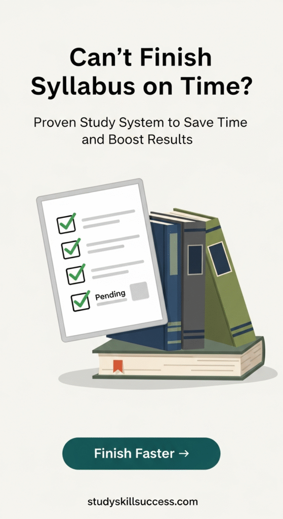 fast study method can’t finish syllabus on time