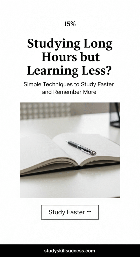 fast study tips studying long hours but learning less
