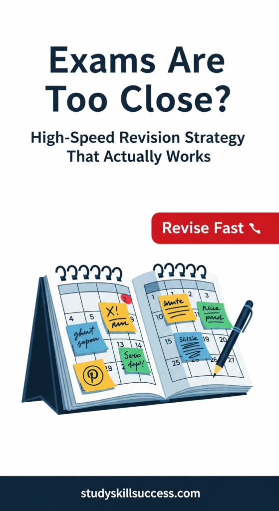 fast studying methods exams are too close