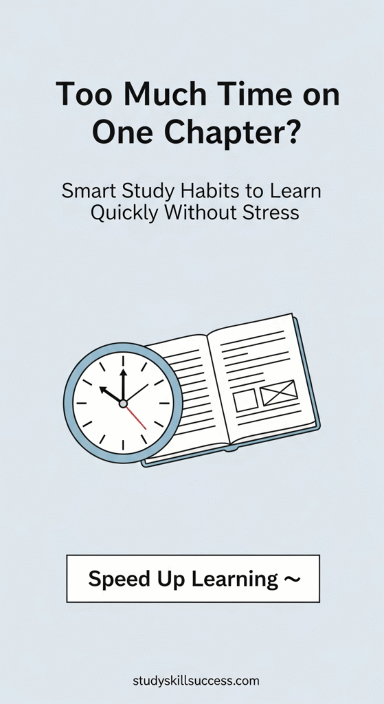 fast studying taking too much time on one chapter