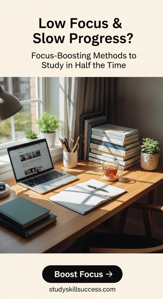fast studying tips low focus and slow progress