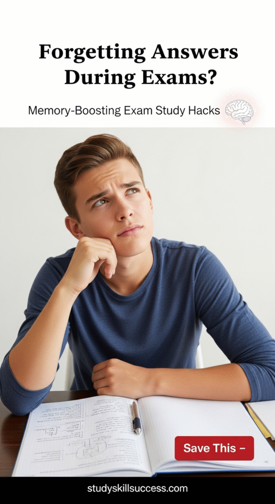 forgetting answers during exams