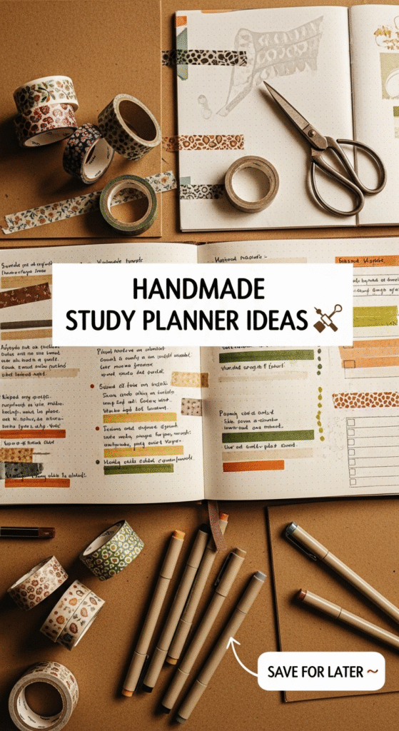 handmade study planner ideas