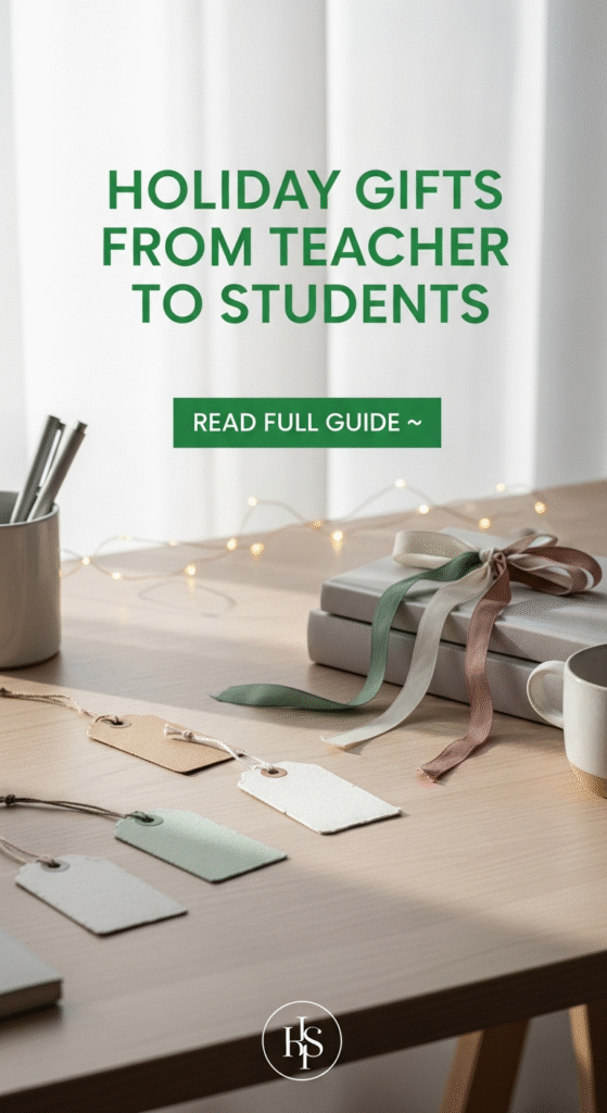 holiday gifts from teacher to students