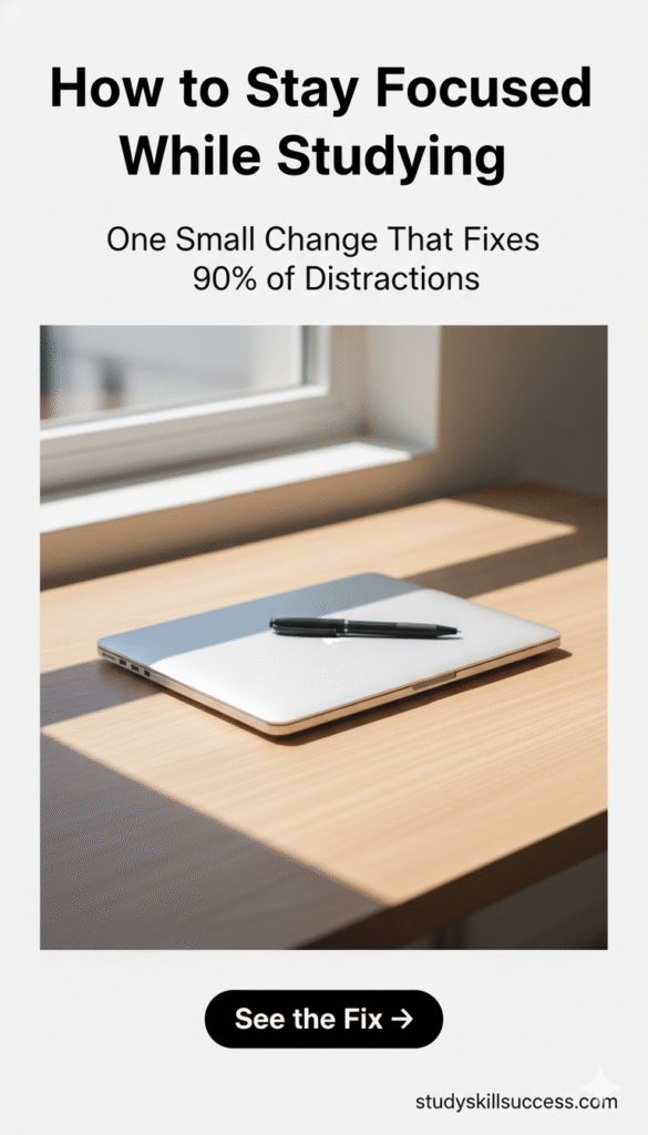 how to stay focused while studying